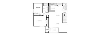 2 Bedroom 1 Bathroom - Upper
