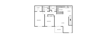 2 Bedroom 1 Bathroom - Upper
