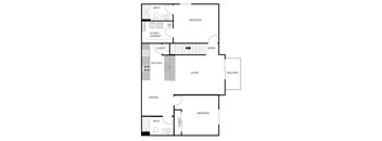 2 Bed 2 Bath Upper Split