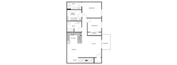 2 Bed 2 Bath Upper