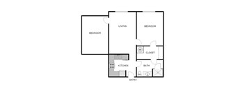 2 Bedroom 1 Bathroom