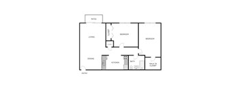 2 Bed 1 Bath