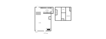 2 Bed 1 Bath 2 Car Garage  Duplex