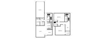 2 Bed 1.5 Bath Townhome
