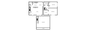 2 Bedroom 1.5 Bathroom Townhome