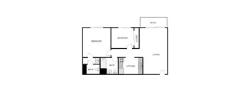 2 Bed 1.5 Bath