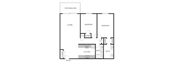 2 Bedroom 1.5 Bathroom Apartment