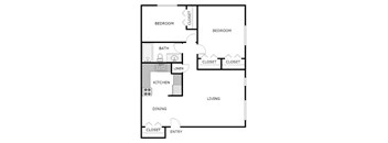 2 Bedroom 1 Bathroom