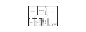 2 Bedroom 1 Bathroom