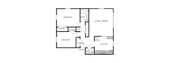 2 Bedroom 1 Bathroom