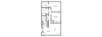 2 Bed 1 Bath