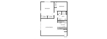 2 Bed 1 Bath