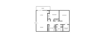2 Bed 1 Bath