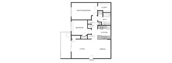 2 Bedrooms 1 Bathroom