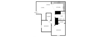 2 Bed 1 Bath