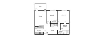 2 Bedroom  1 Bathroom