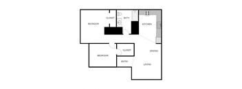 2 Bed 1 Bath