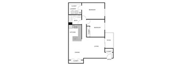 2 Bedroom 1 Bathroom - Large Lower