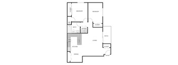 2 Bedroom 1 Bathroom - Small Lower