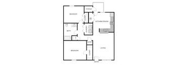2 Bedroom 1 Bathroom