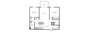 Two Bedrooms Two Bathrooms