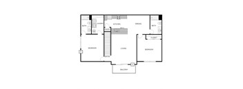 2 Bed 2 Bath Upper Split