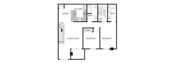 2 Bed 2 Bath - Lower