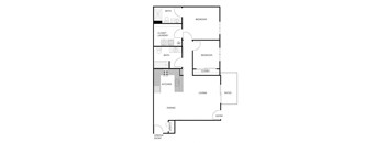 2 Bedroom 2 Bath Lower