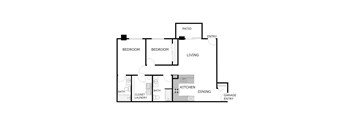 2 Bedroom 2 Bathroom - Lower