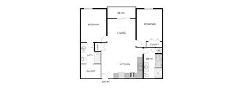 2 Bed 2 Bath