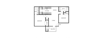 2 Bed 2 Bath