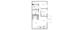 2 Bedroom 2 Bath Upper