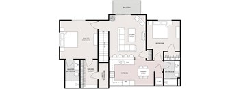 Two Bedroom Two Bathroom - Upper Split