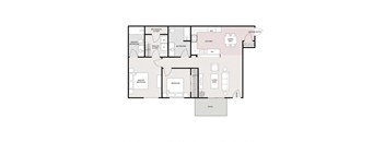 2 Bedroom 2 Bathroom - Lower