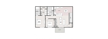 2 Bedroom 2 Bathroom - Upper