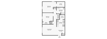 2 Bed 1 Bath