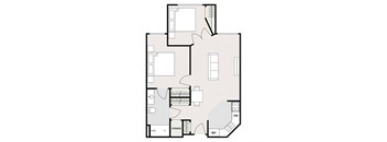 Two Bedrooms One Bathroom