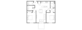 Two Bedrooms Two Bathrooms