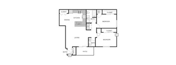 2 Bedroom 1.5 Bathroom - Lower