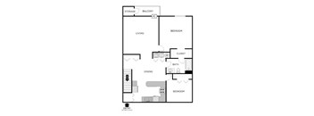 2 BED 1 BATH UPPER -1619 BLDG