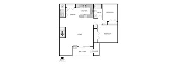 2 BED 1 BATH - UPPER