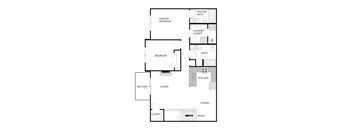 2 Bed 2 Bath Upper Interior