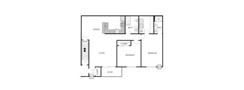 2 Bedroom 1.5 Bathroom - Lower