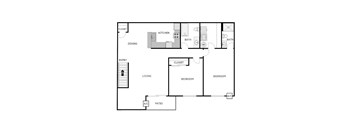 2 Bedroom 1.5 Bathroom - Upper