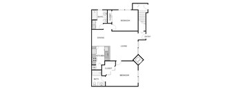 Lower 2 bed 2 bath