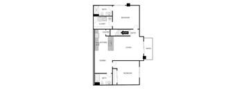 2 Bed 2 Bath Upper Corner
