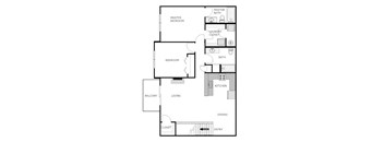 2 Bed 2 Bath Upper Interior