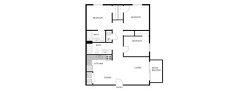3 Bed 2 Bath