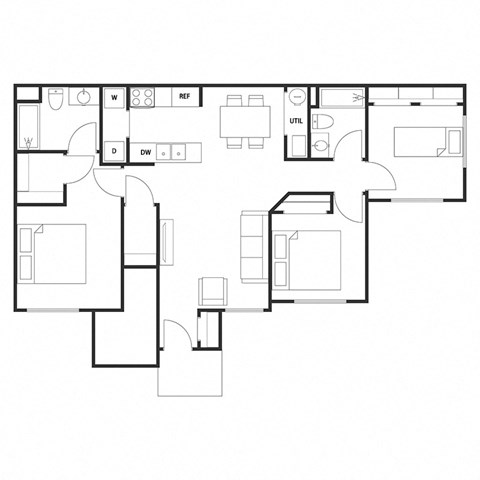 3840 S BURDICK ST 2-3 Beds Apartment for Rent - Photo Gallery 10