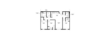 A floor plan of a house with labeled rooms such as Bedroom 10, Bathroom #2, and Kitchen #1.